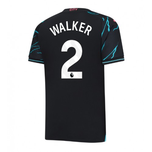 Manchester City Kyle Walker #2 Rezervni Dres 2023-24 Kratak Rukav